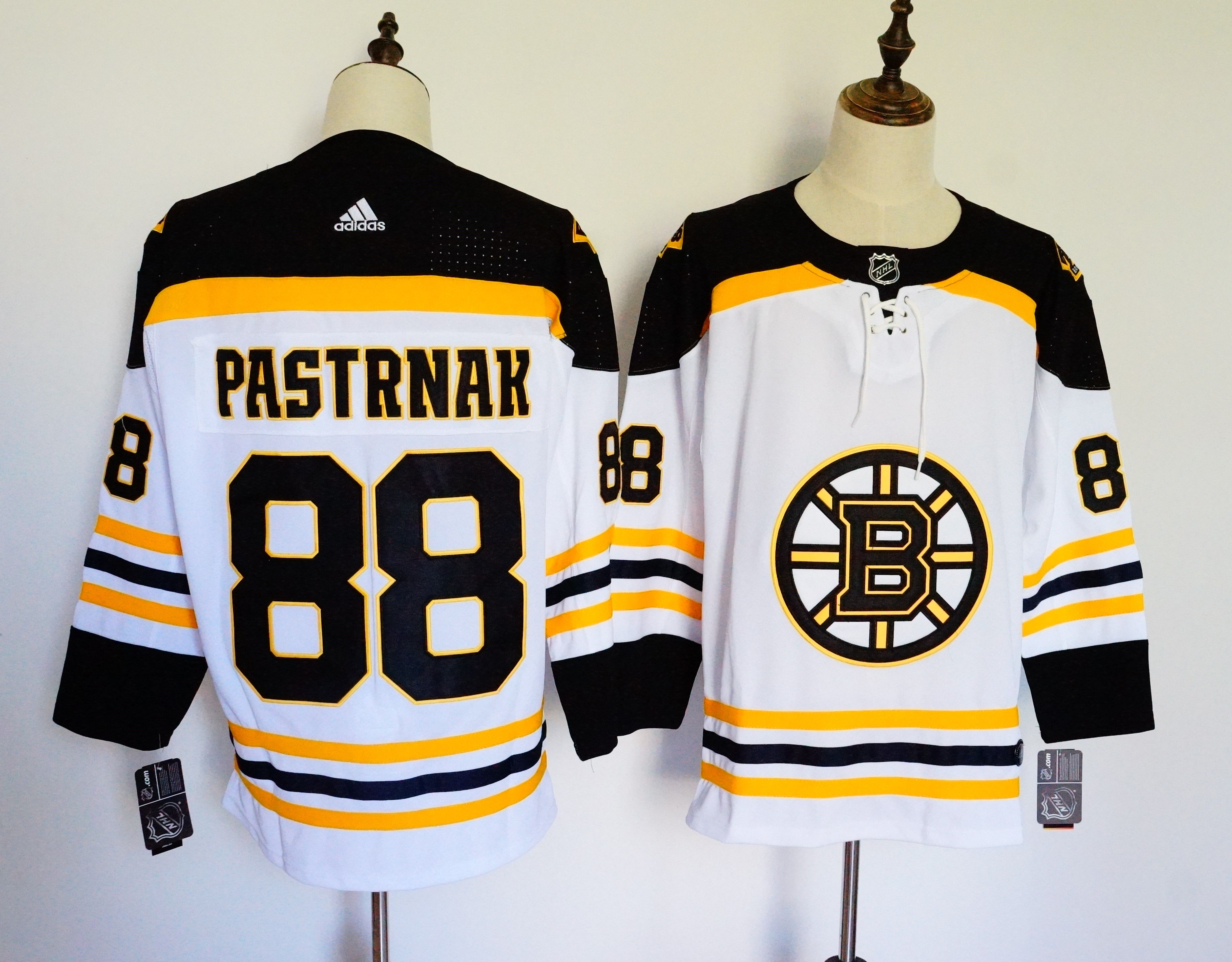 Men Boston Bruins #88 Pastrnak White Hockey Stitched Adidas NHL Jerseys->boston bruins->NHL Jersey